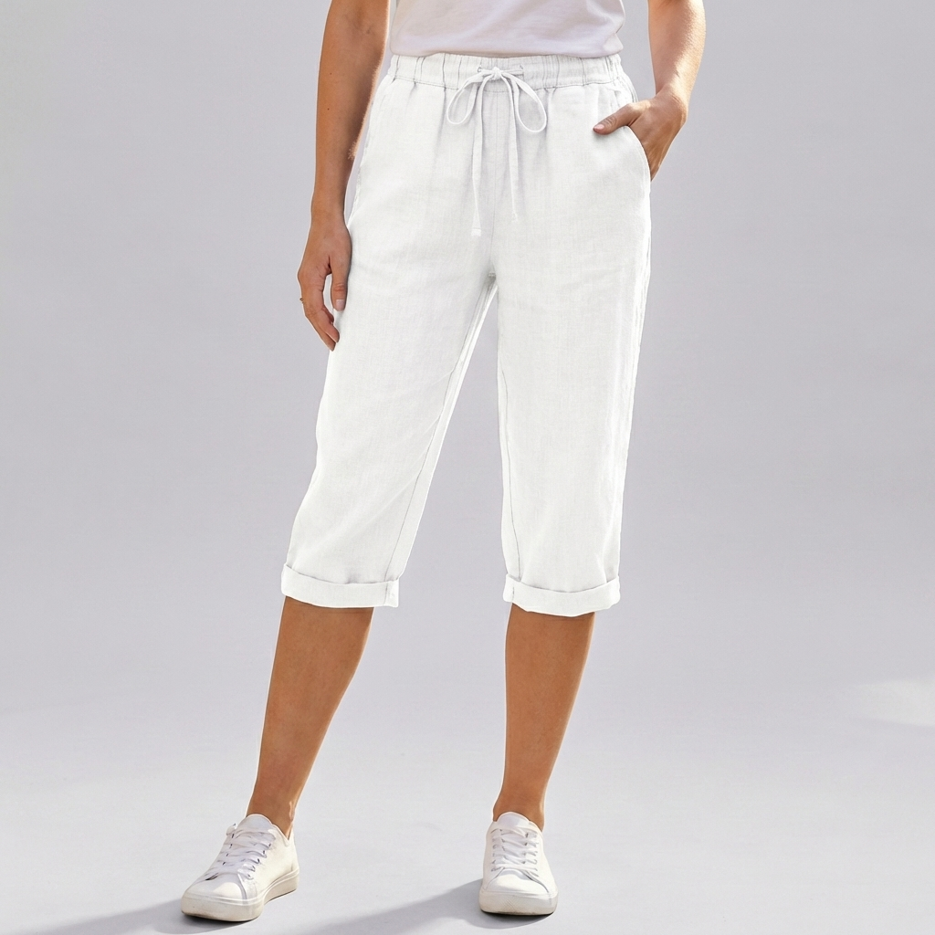 Naisten Puuvilla-Linssi Harem Polvenpituus Shortsit