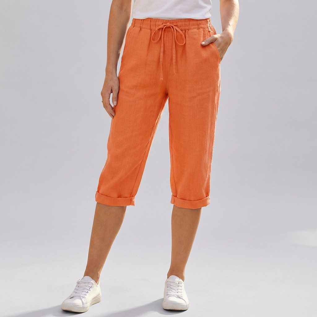 Naisten Puuvilla-Linssi Harem Polvenpituus Shortsit