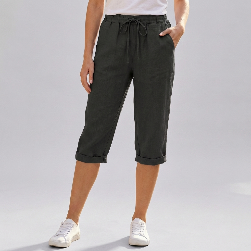 Naisten Puuvilla-Linssi Harem Polvenpituus Shortsit