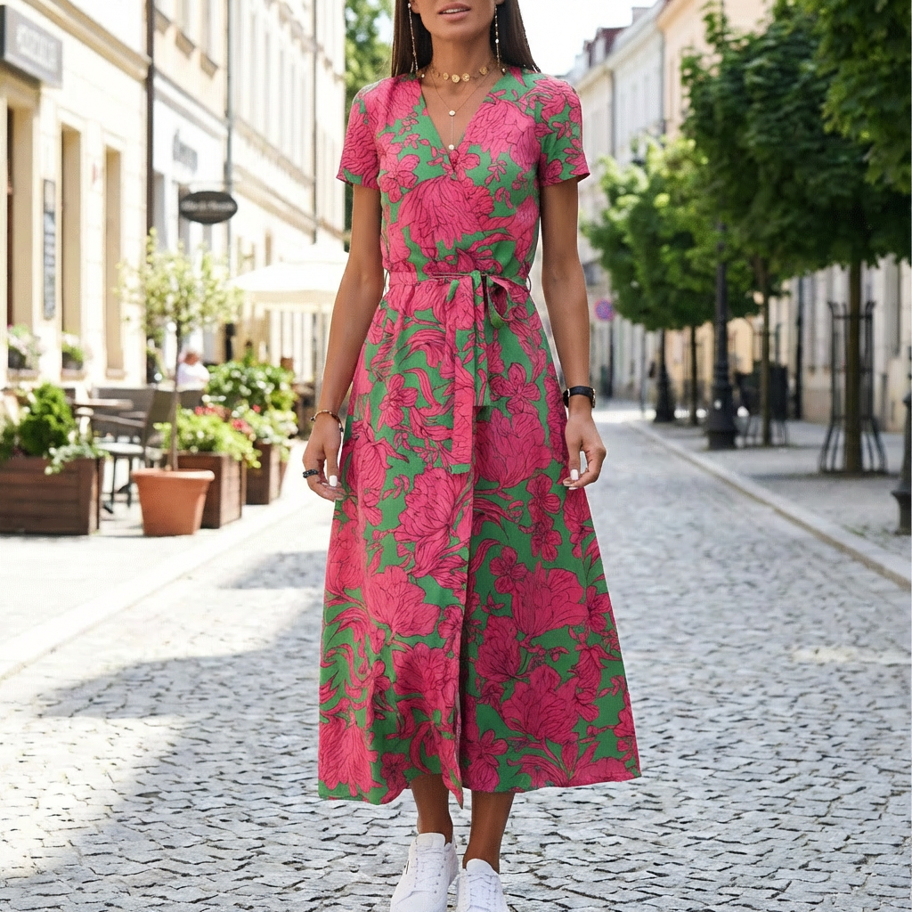 Naisten Split Hem LaceUp Mekko
