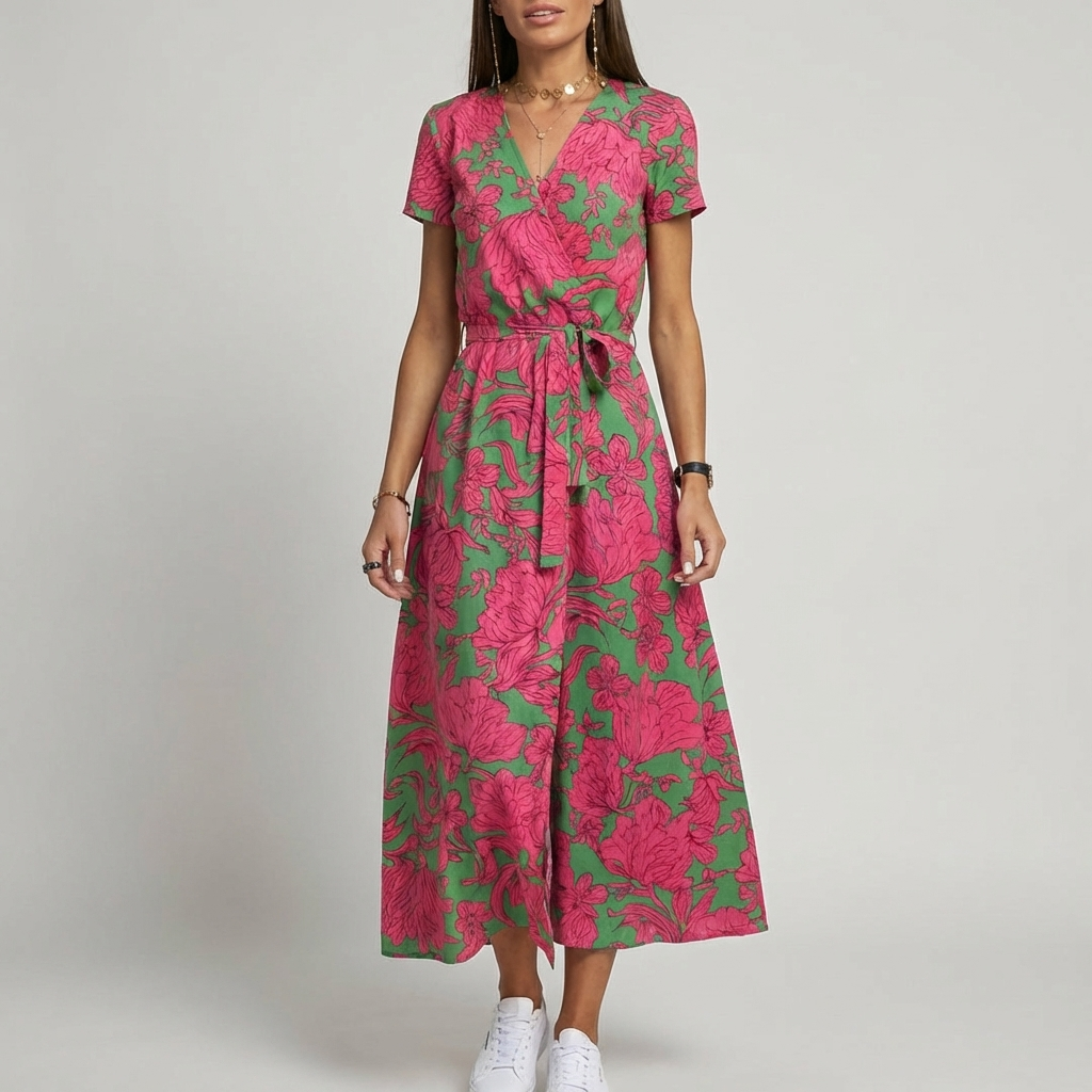 Naisten Split Hem LaceUp Mekko