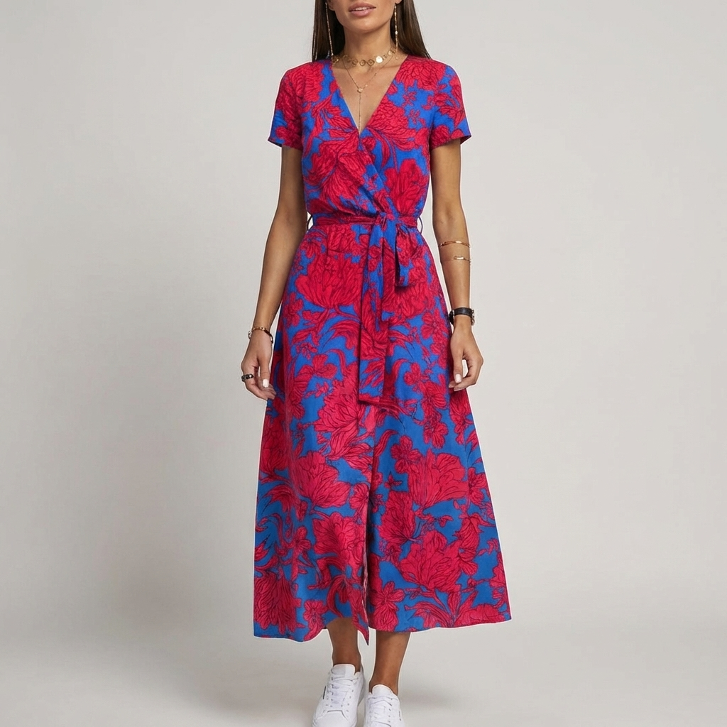 Naisten Split Hem LaceUp Mekko
