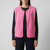 Hihaton nappikiinnitteinen fleece-vesti naisille