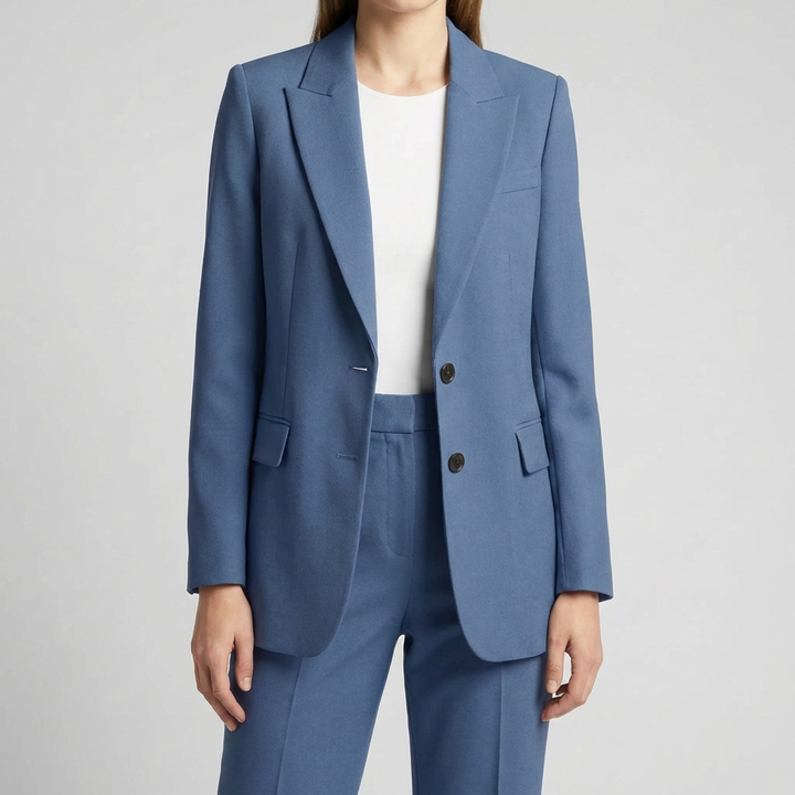 Rakennettu Blazer Ja Housupuku Setti Naisille