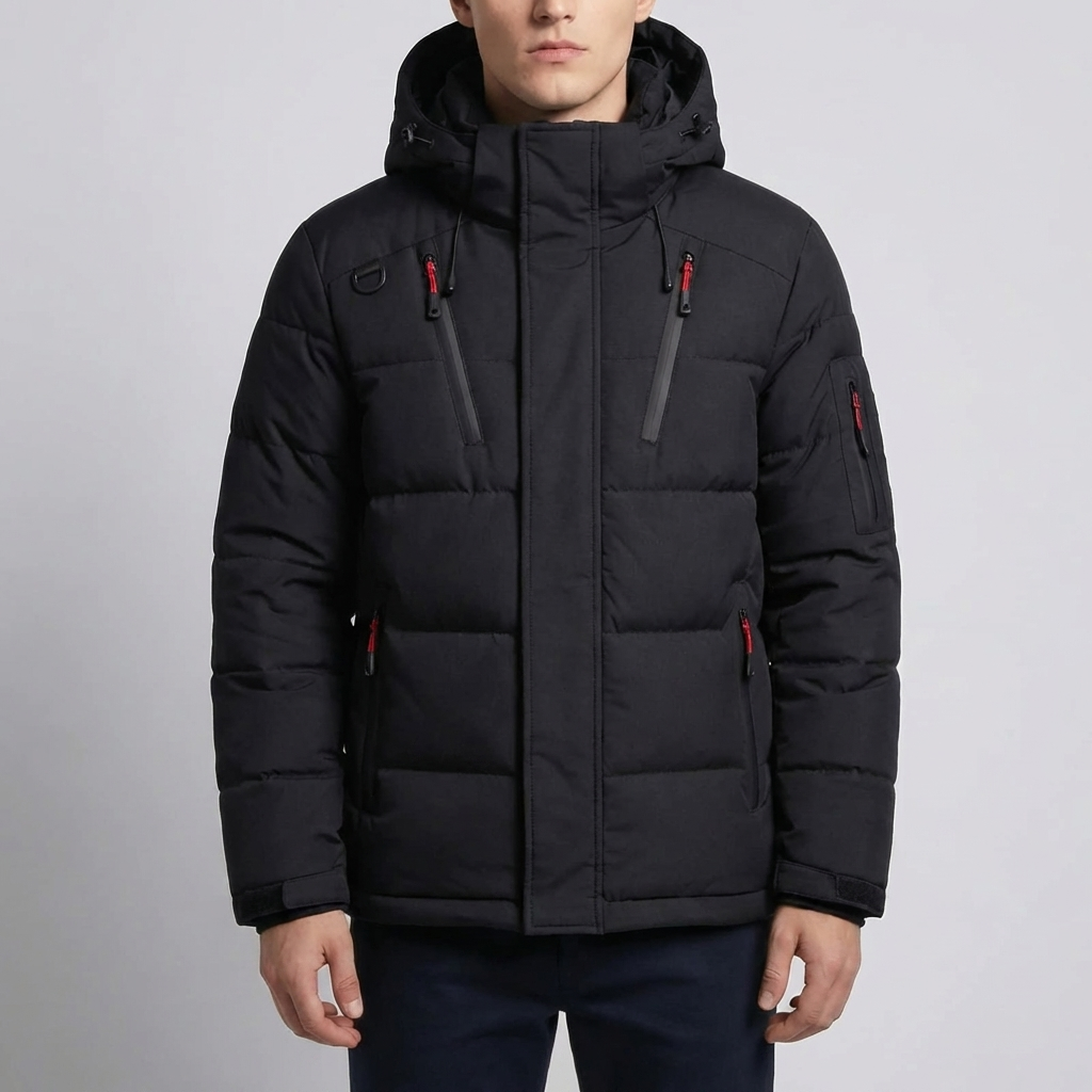 Eristetty Huppuparka Miehille