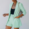 Tyylikäs Blazer ja Shorts Setti Naisille