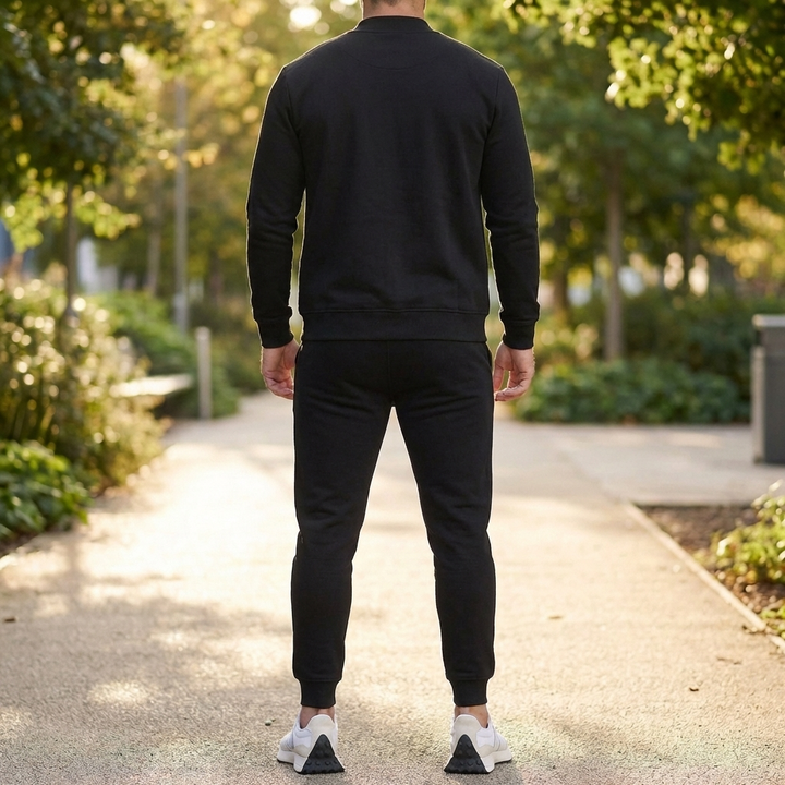 Miesten Zip-Up Takki ja Housut Setti
