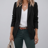 Elegantti Blazer Vanhanaikaisella Ilmeellä Naisille