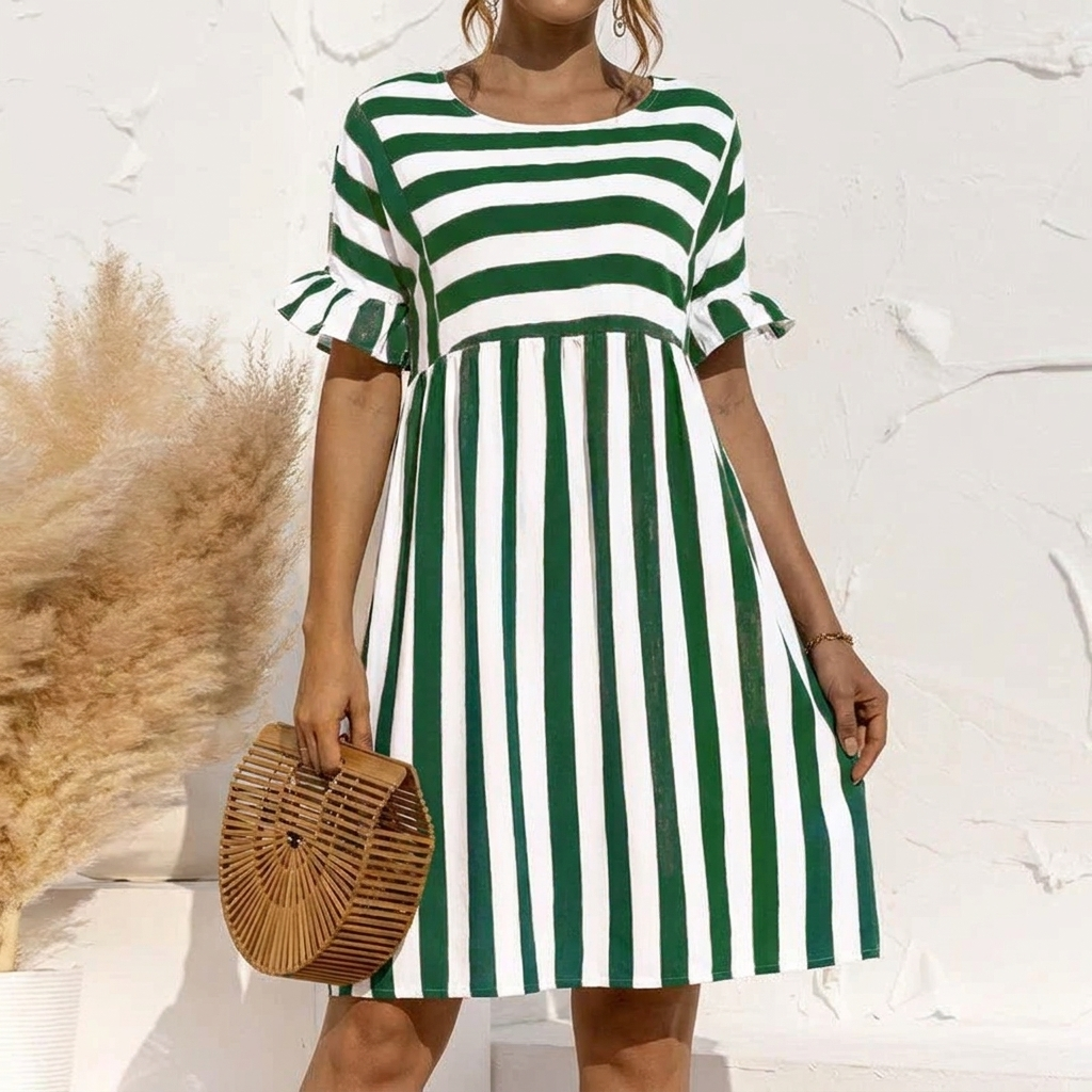 Elegantti Maxi Mekko Pitkillä Hihoilla