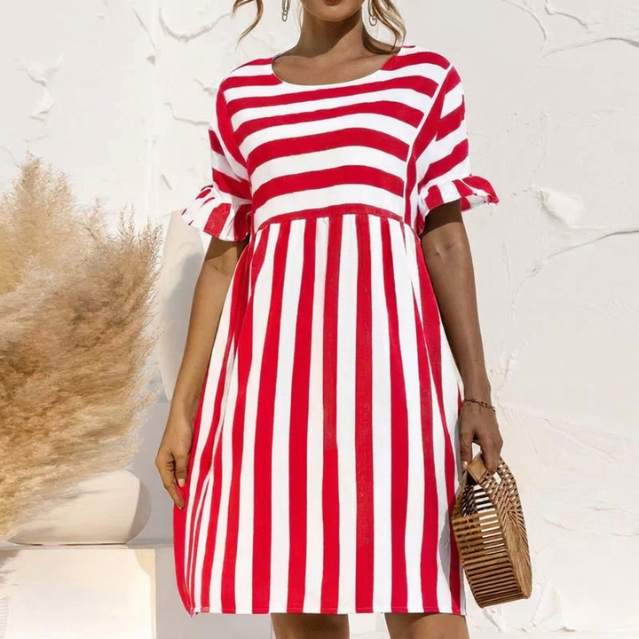 Elegantti Maxi Mekko Pitkillä Hihoilla