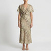 Printattu Wrap-tyylinen Midi Mekko