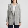 Sovitus kaksipainike-tweed-blazer naisille