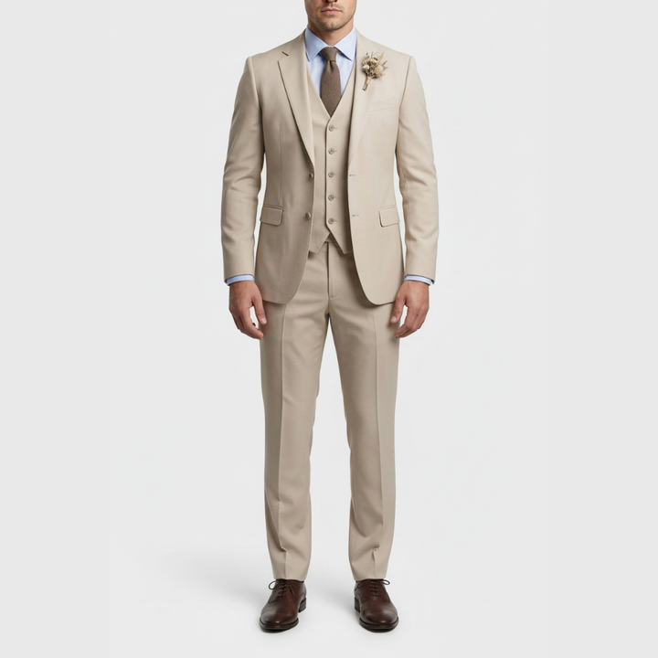 Slim Fit 3-osainen Virallinen Puku