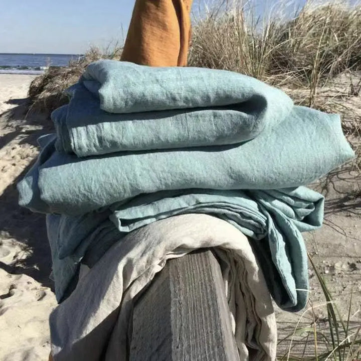 Ylelliset pellavaiset vuodevaatteet – BreezyLuxe