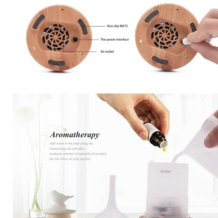 Rentouttava tunnelmallinen aromaterapiadiffuusori – AuroraGlow