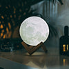 Magic Moon -lamppu – langaton kosketusohjaus | Puinen jalusta