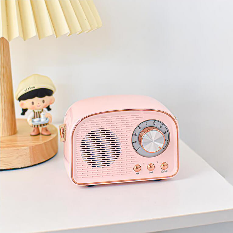 Sandsberg-retroradio Bluetooth-kaiutin | langaton | kannettava | tyylikäs ääni kotiin ja matkalle